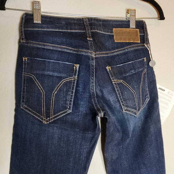 NWT Miss Sixty Soul Lowrise Darkwash Skinny Jeans Womens Size 24 - Picture 3 of 16